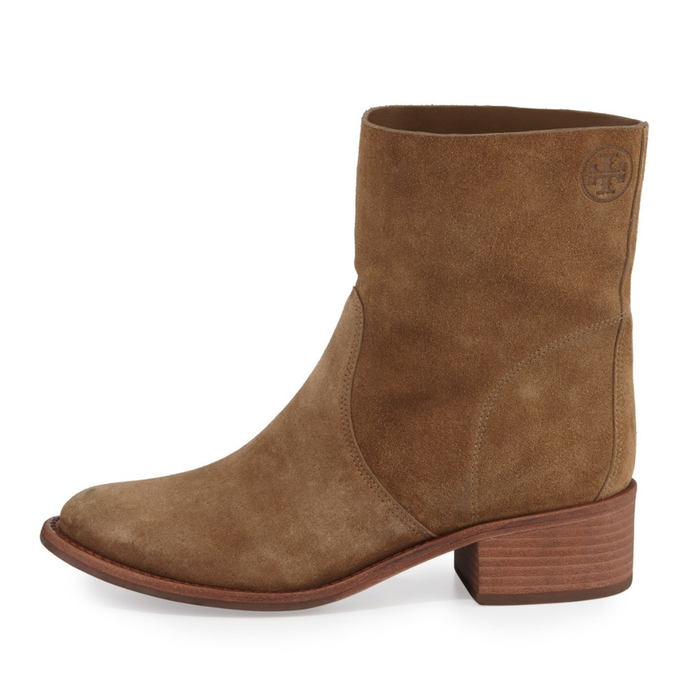 FIRM // NIB Tory Burch Siena suede Bootie Boots 7 - Picture 4 of 8
